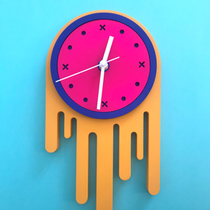 KOOL CLOCK Petit format COULEUR